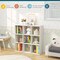 Costway 9-Cube Kids Toy Storage Organizer Wooden Children's Bookcase Display Bookshelf